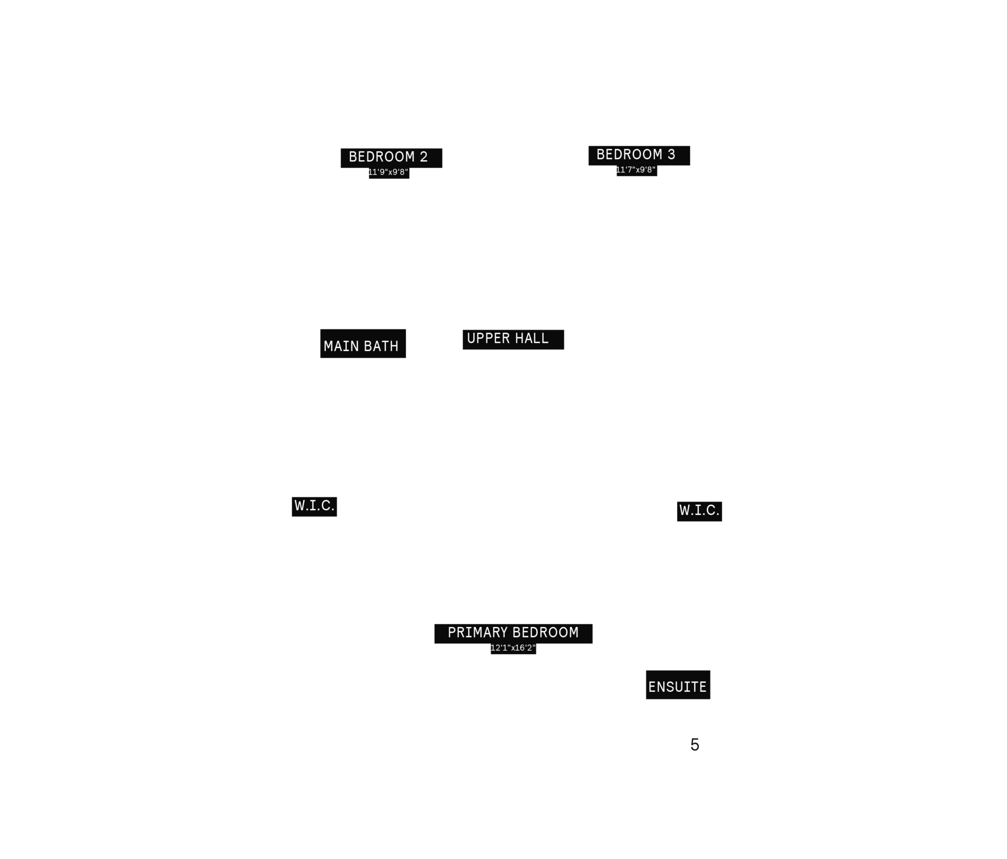 Second floor plan for Plan 1 of the 31' Collection at Rhythm, Ottawa