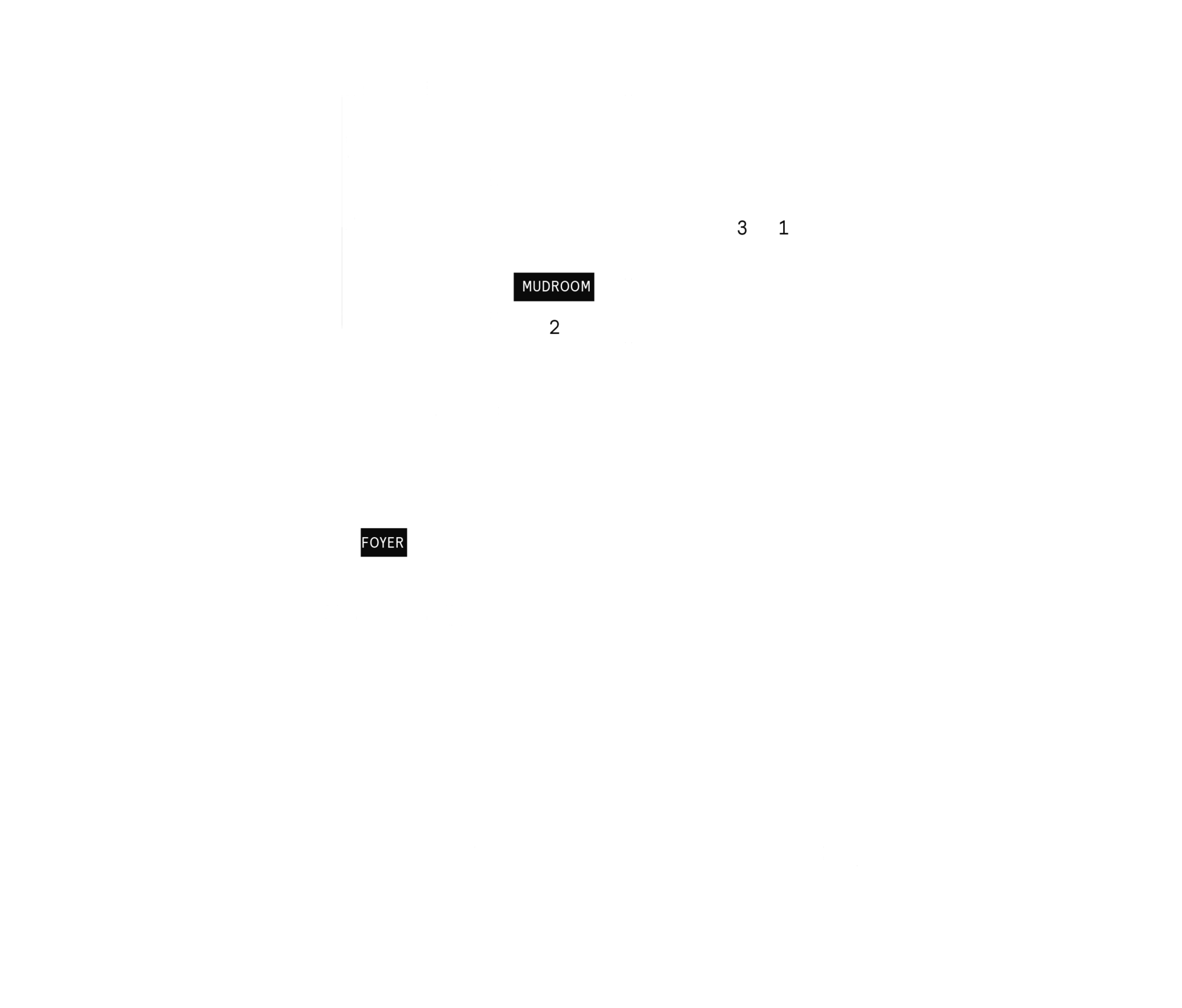 Ground floor plan for Plan 1 of the 31' Collection at Rhythm, Ottawa