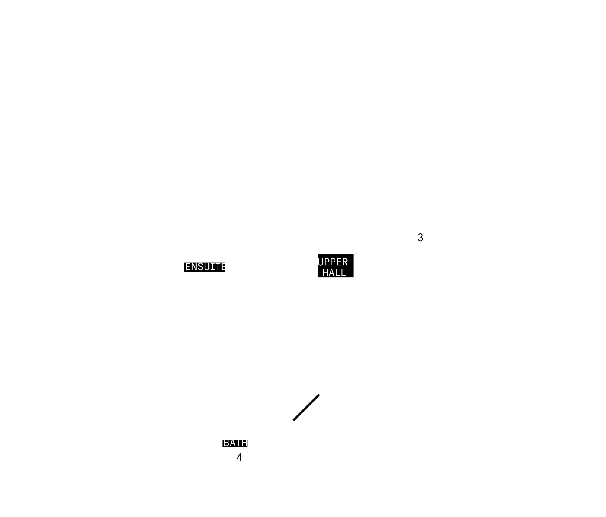 Second floor plan for Plan 5 of the 25' Collection at Rhythm, Ottawa