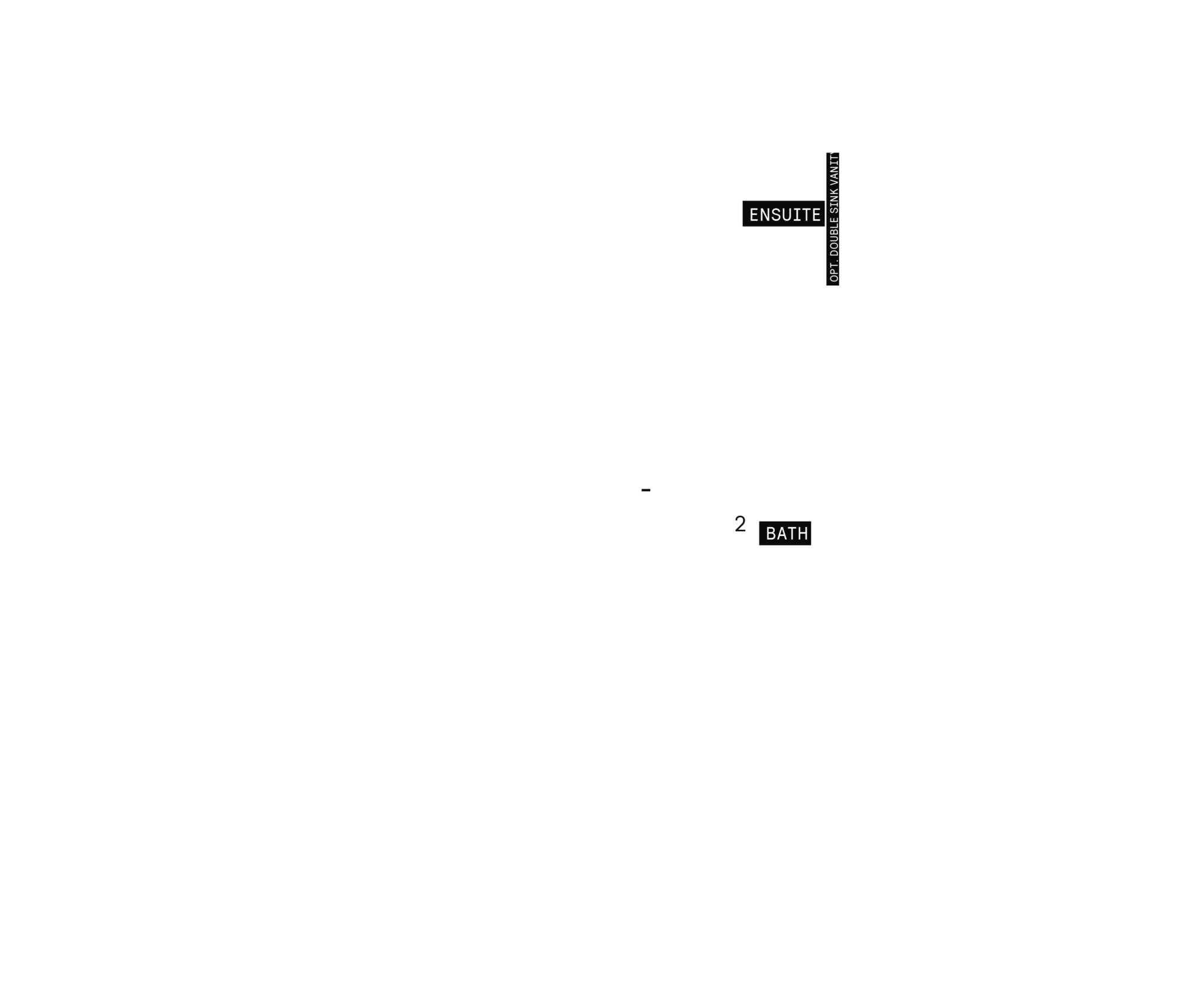 Second floor plan for Plan 5 of the 25' Collection at Rhythm, Ottawa