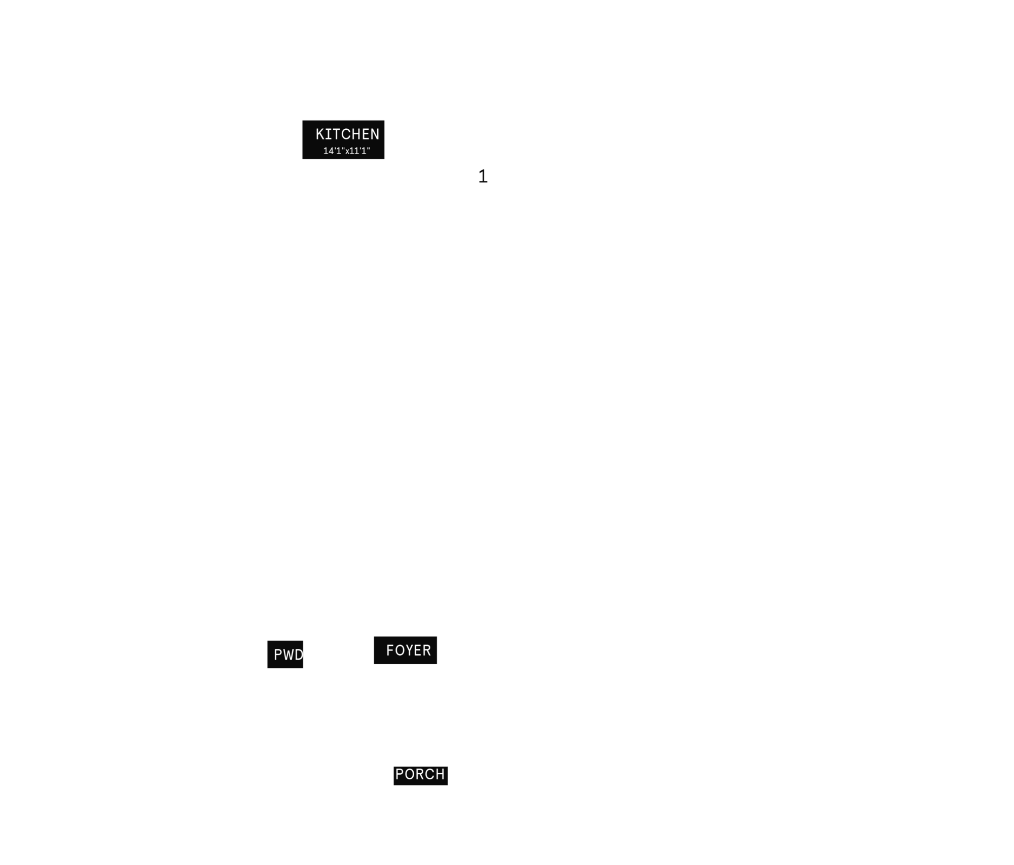 Main floor plan for Plan 5 of the 25' Collection at Rhythm, Ottawa