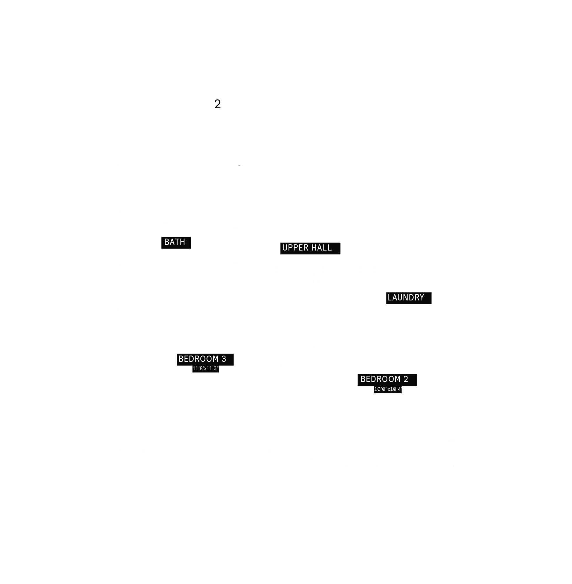 Second floor plan, optional layout for Plan 5 of the 25' Collection at Rhythm, Ottawa