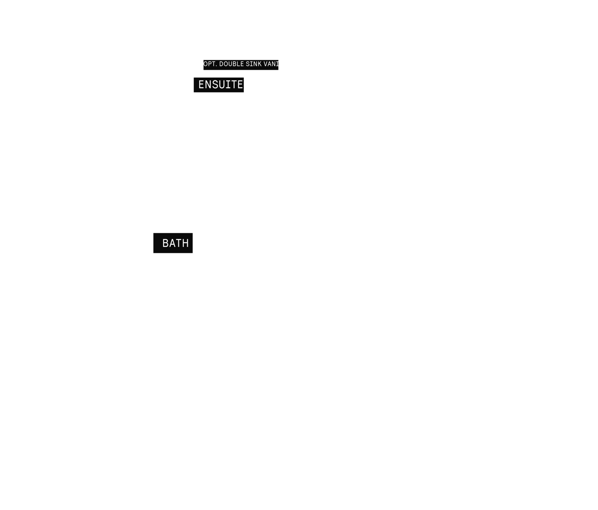 Second floor plan for Plan 5 of the 25' Collection at Rhythm, Ottawa