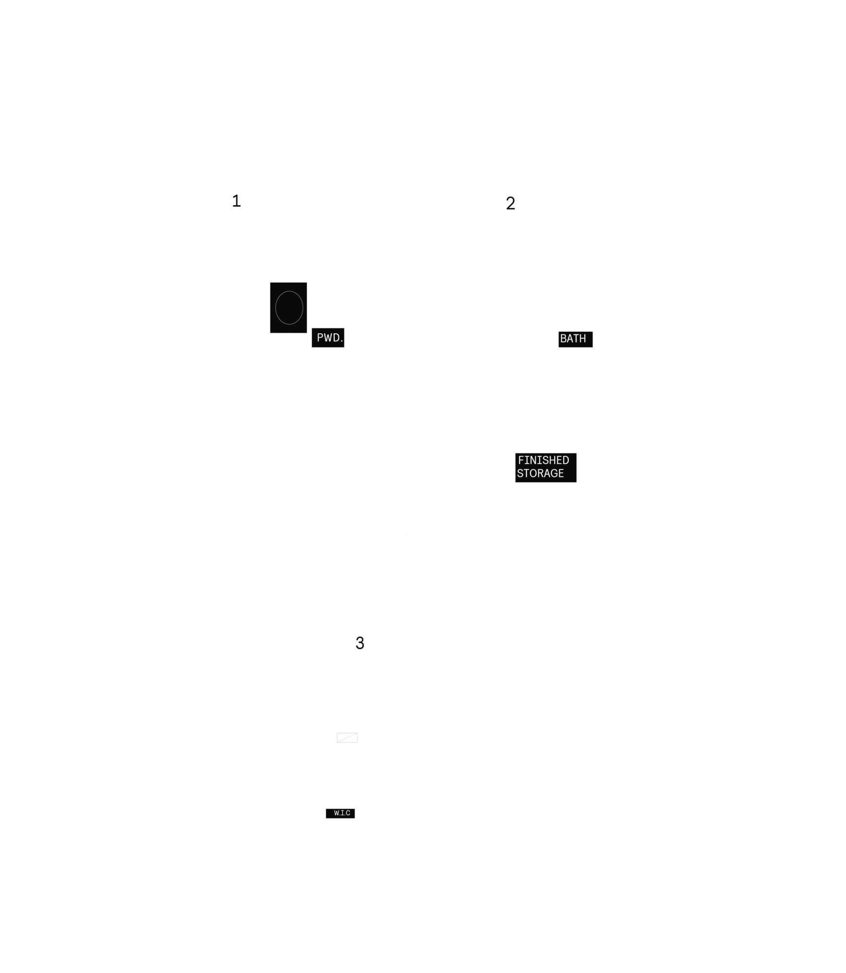 Basement plan, optional layout for Plan 5 of the 25' Collection at Rhythm, Ottawa