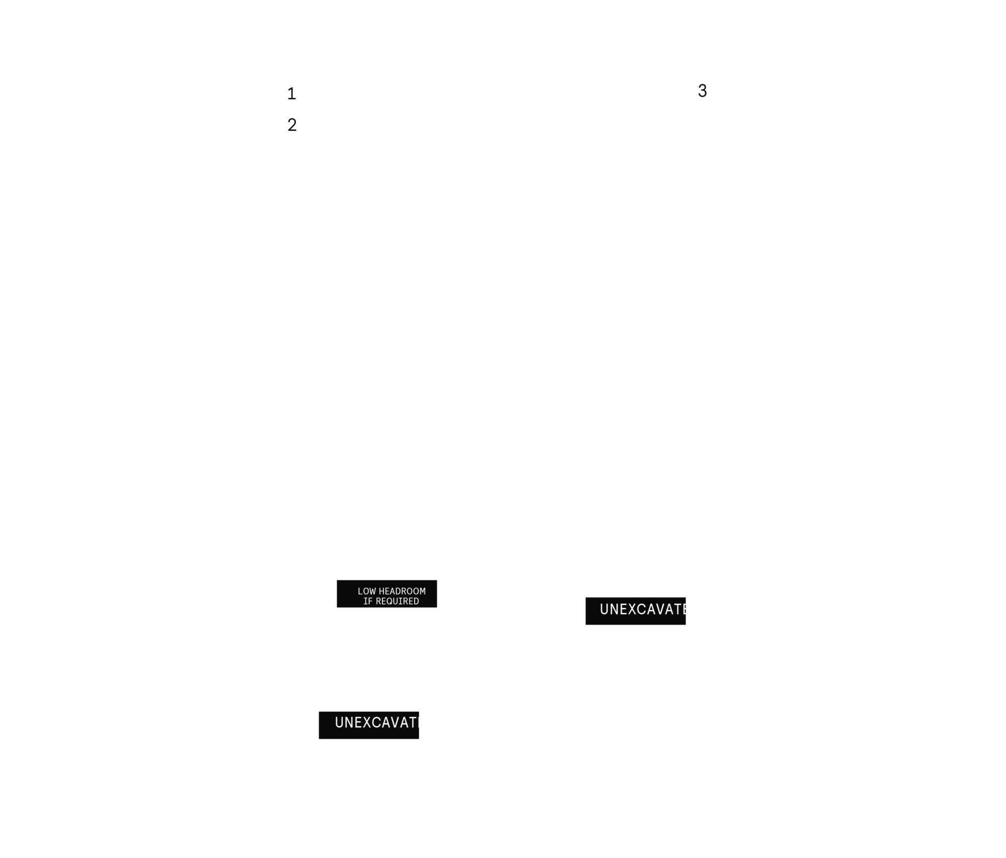 Basement plan for Plan 5 of the 25' Collection at Rhythm, Ottawa