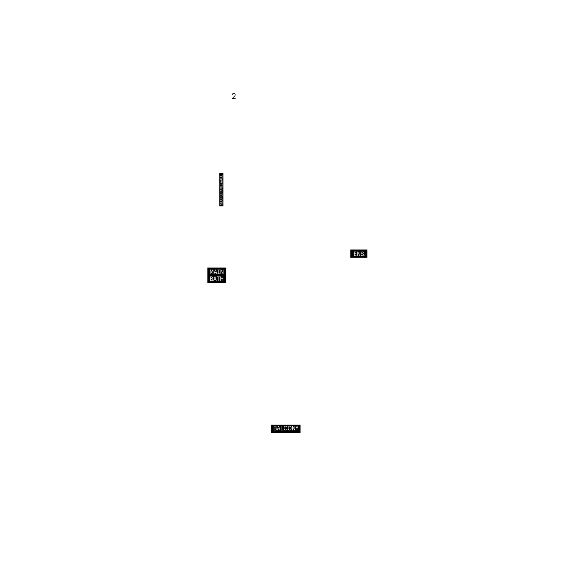 Second floor plan, optional layout for Plan 3C of the 20' OpenPlan™ Towns at Cassette, Ottawa
