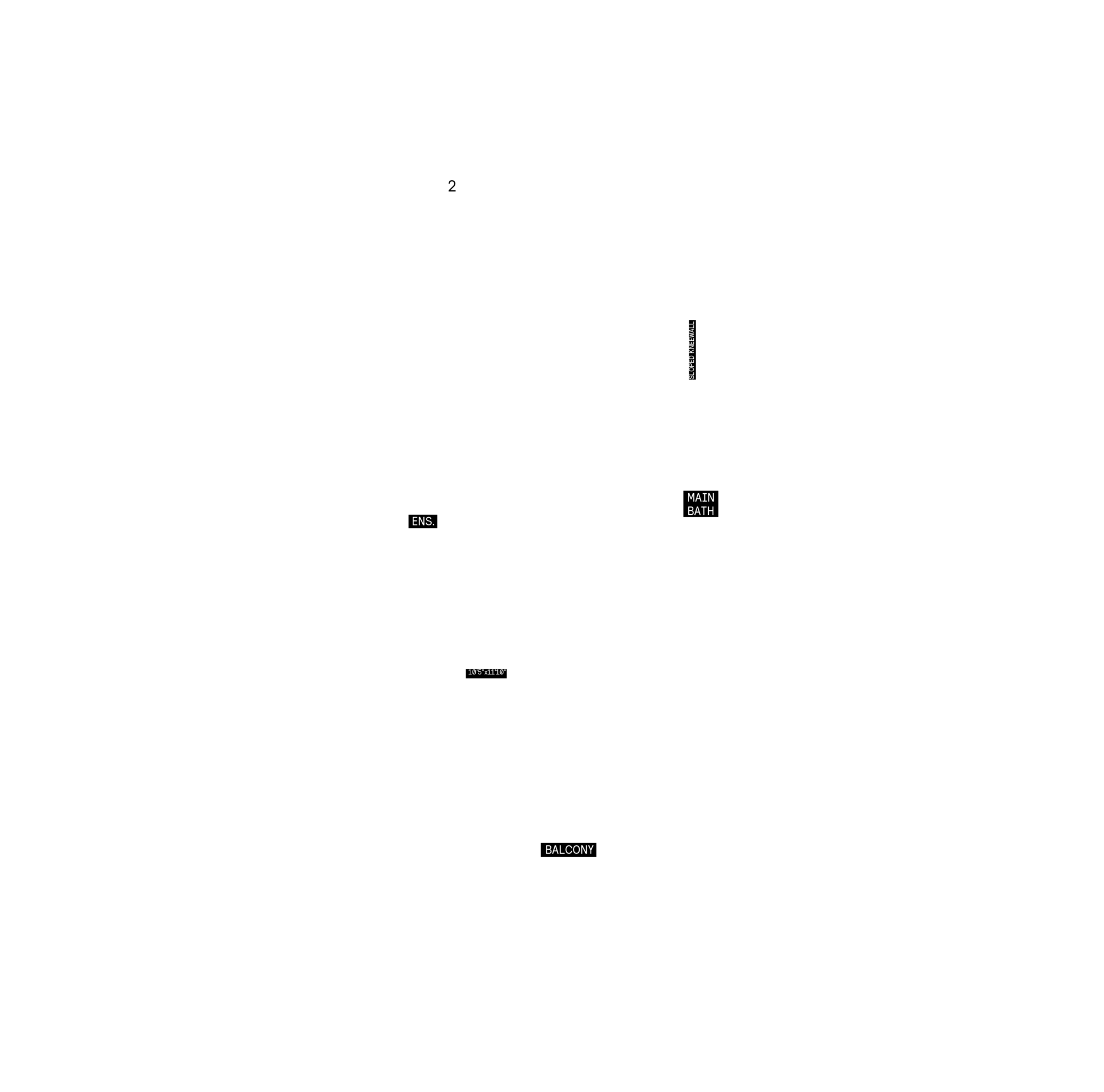 Second floor plan, optional layout for Plan 3C of the 20' OpenPlan™ Towns at Cassette, Ottawa