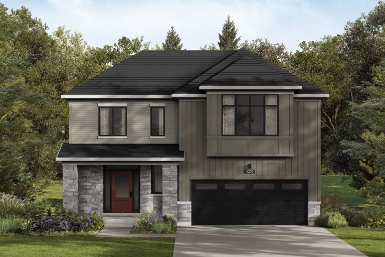 The Chesley, 42' Collection: elevation rendering