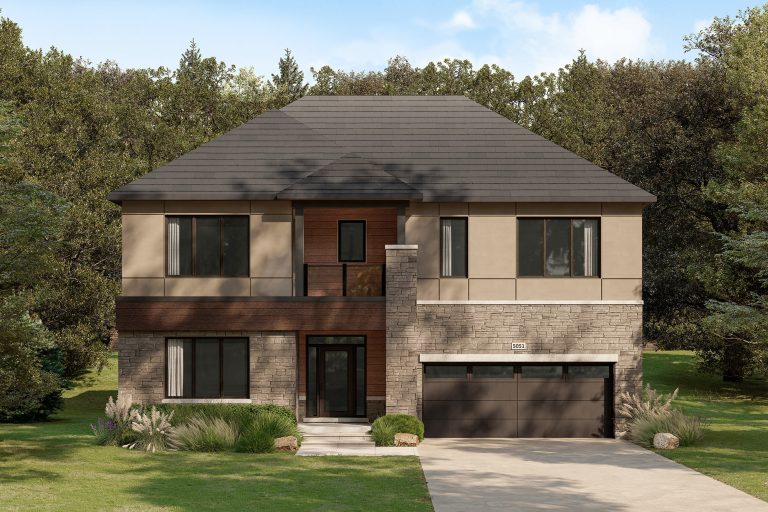 The Stonehaven, 50' Collection: elevation rendering