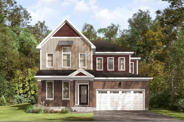 Series III Plan 2 at Fox Run: elevation rendering