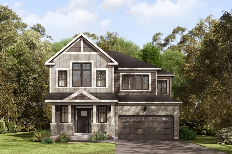 Series III Plan 3 at Fox Run: elevation rendering