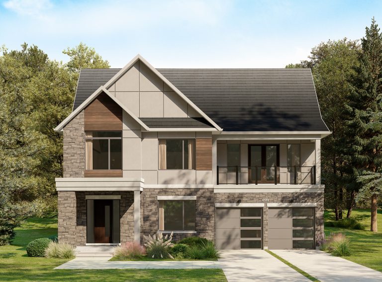 Plan 10 Elevation B, 50' Collection at Creekside: rendering