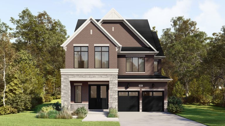 42' Collection at Summer Valley: elevation rendering with a double garage