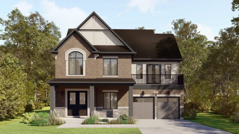 Plan 20, 50' Collection at Creekside: elevation rendering with an arched window