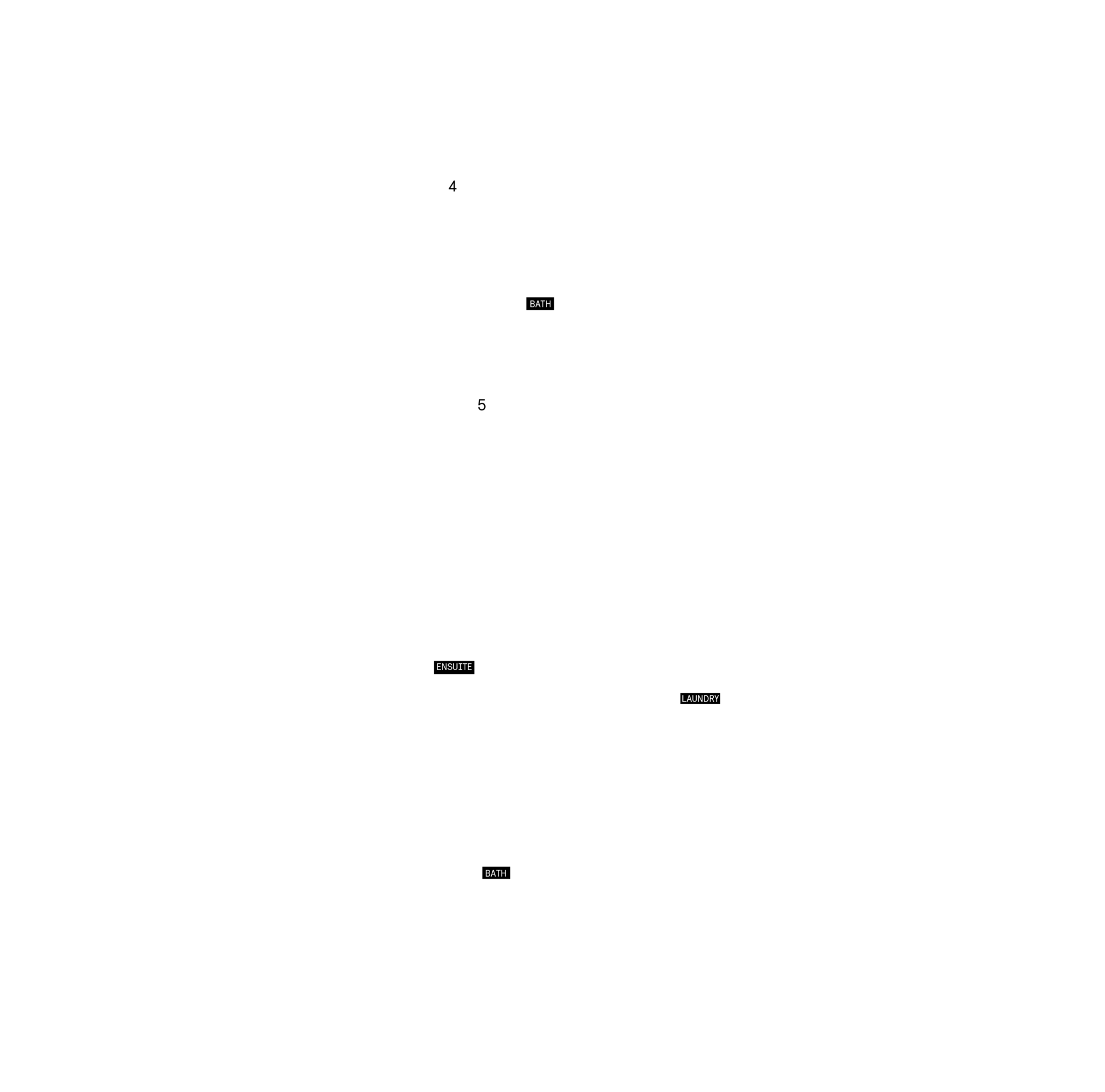 Second floor plan, optional layout for Plan 5 of the 25' OpenPlan™ Towns at Cassette, Ottawa
