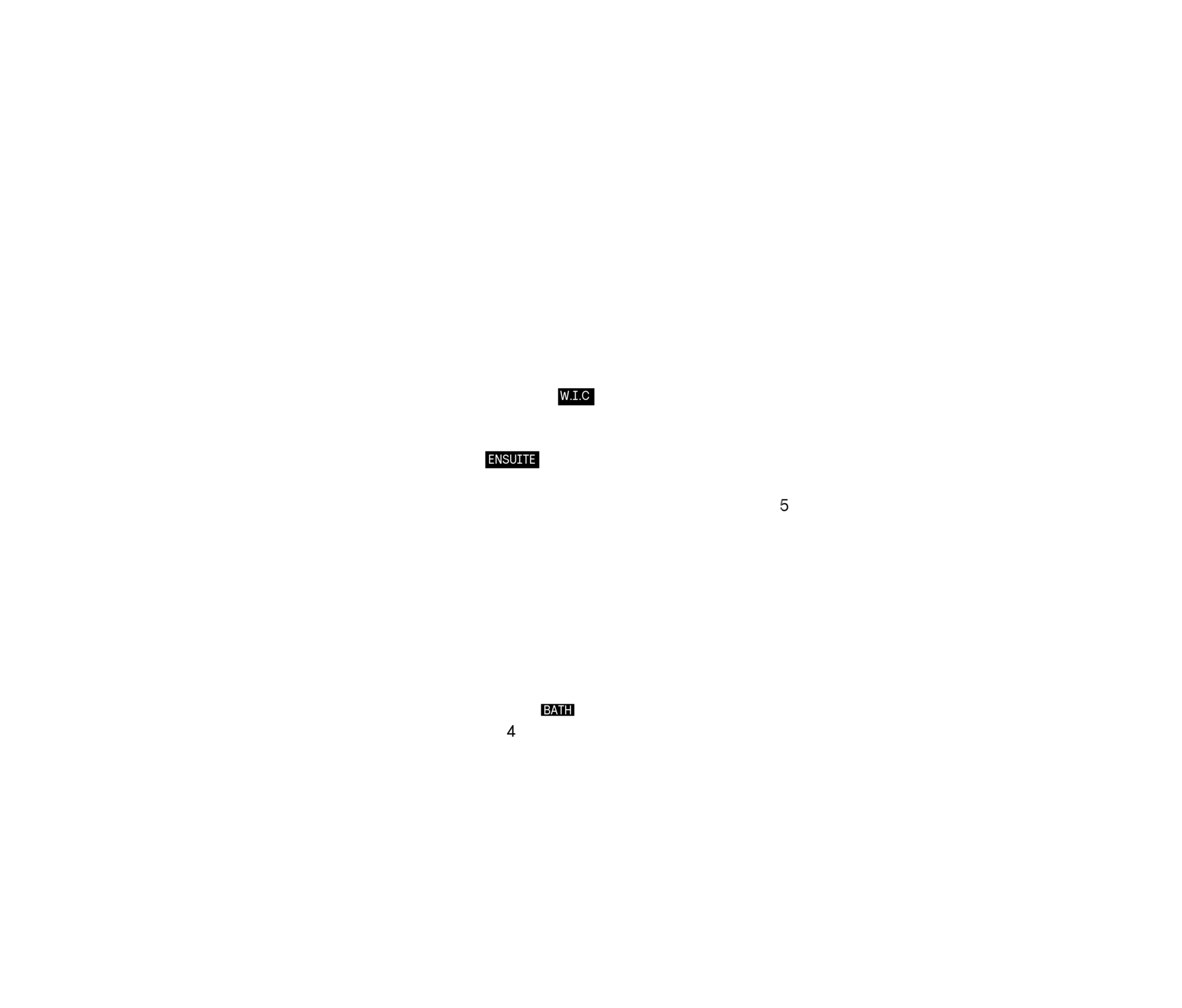 Second floor plan for Plan 5 of the 25' OpenPlan™ Towns at Cassette, Ottawa