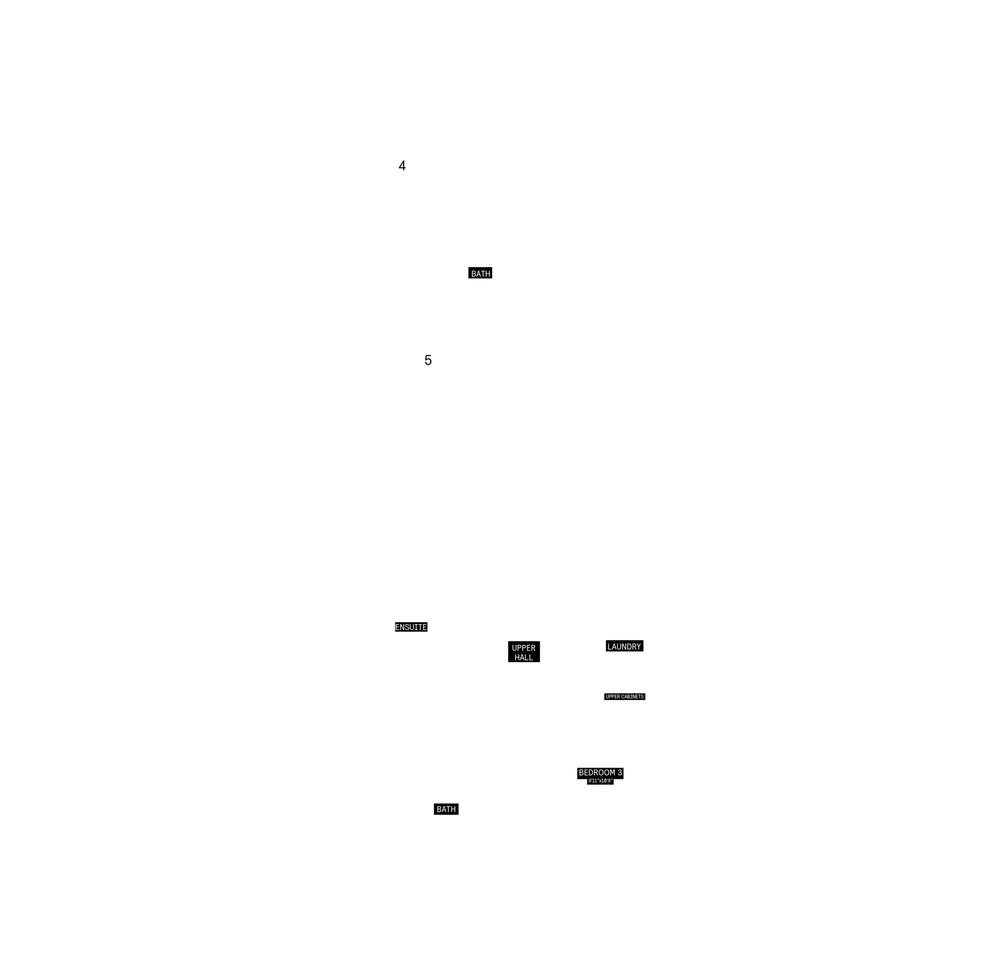 Second floor plan, optional layout for Plan 5 of the 25' OpenPlan™ Towns at Cassette, Ottawa