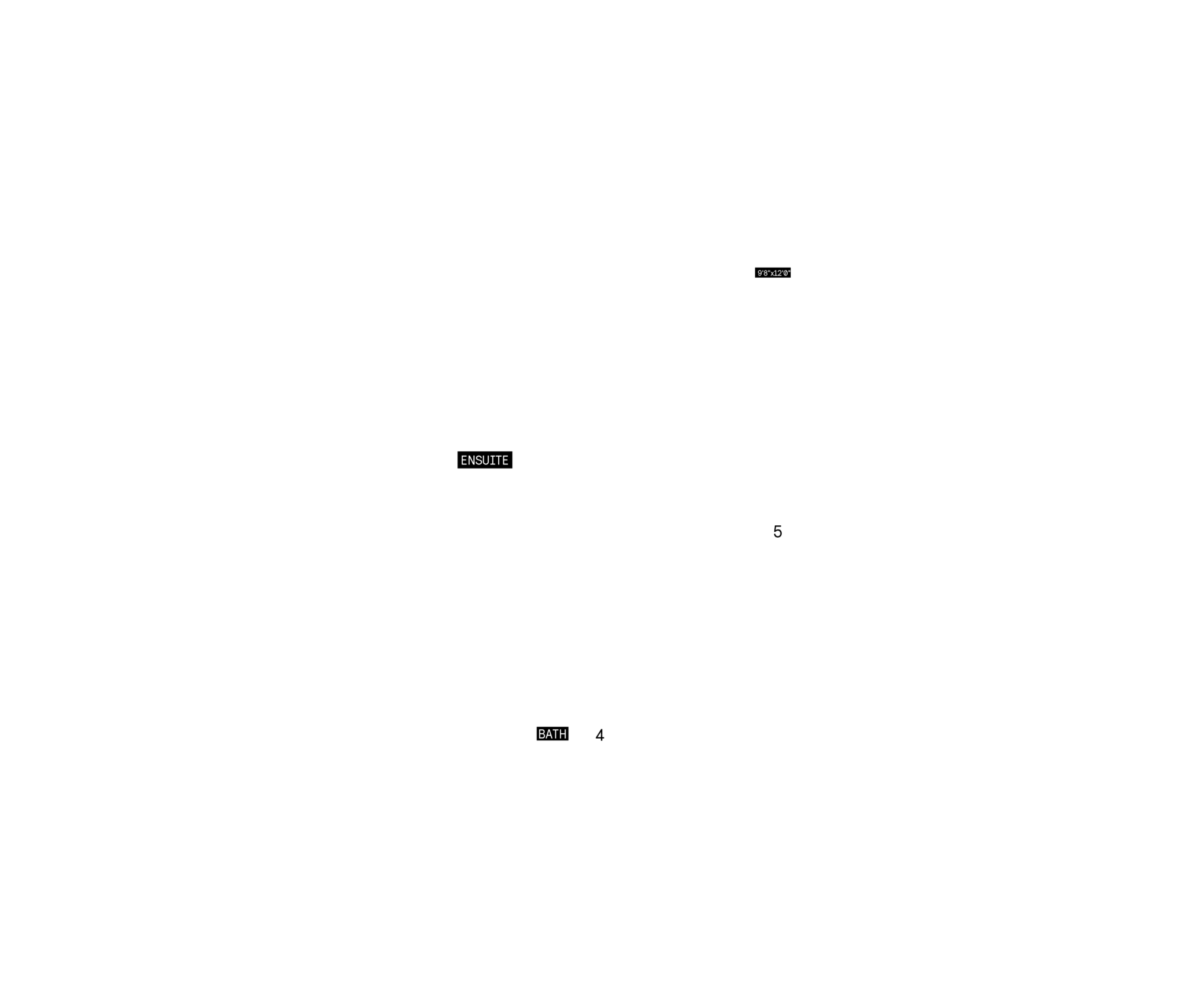 Second floor plan for Plan 5 of the 25' OpenPlan™ Towns at Cassette, Ottawa