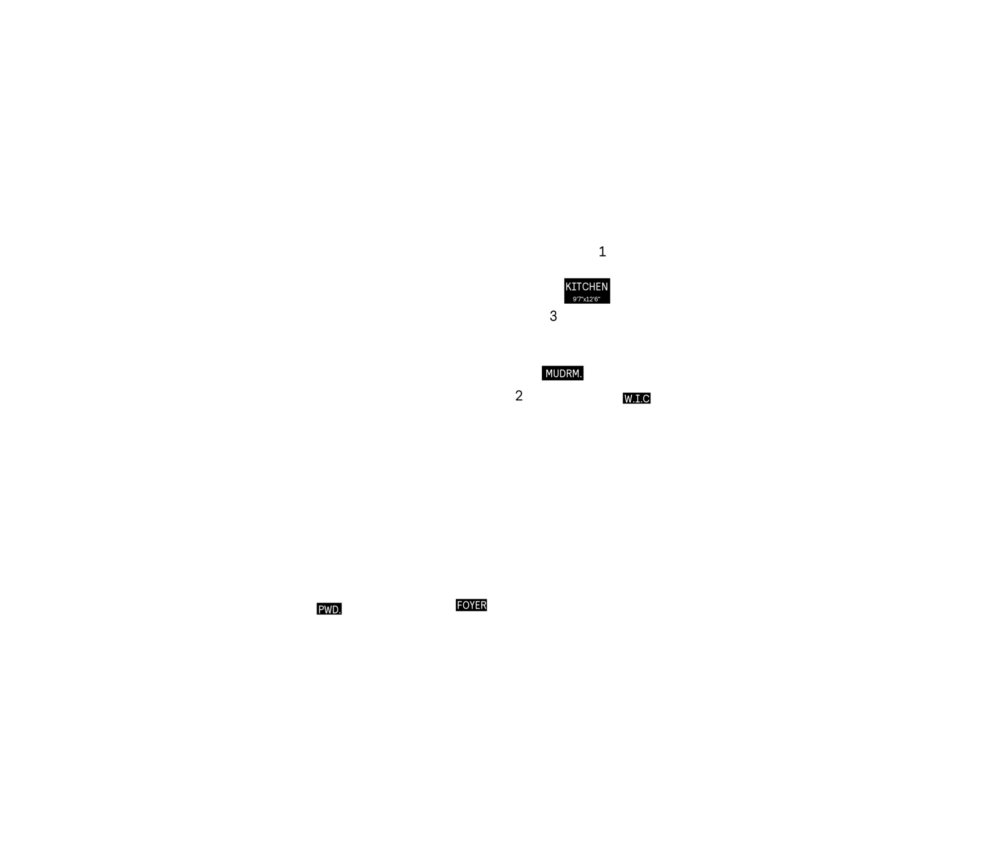 Main floor plan for Plan 5 of the 25' OpenPlan™ Towns at Cassette, Ottawa