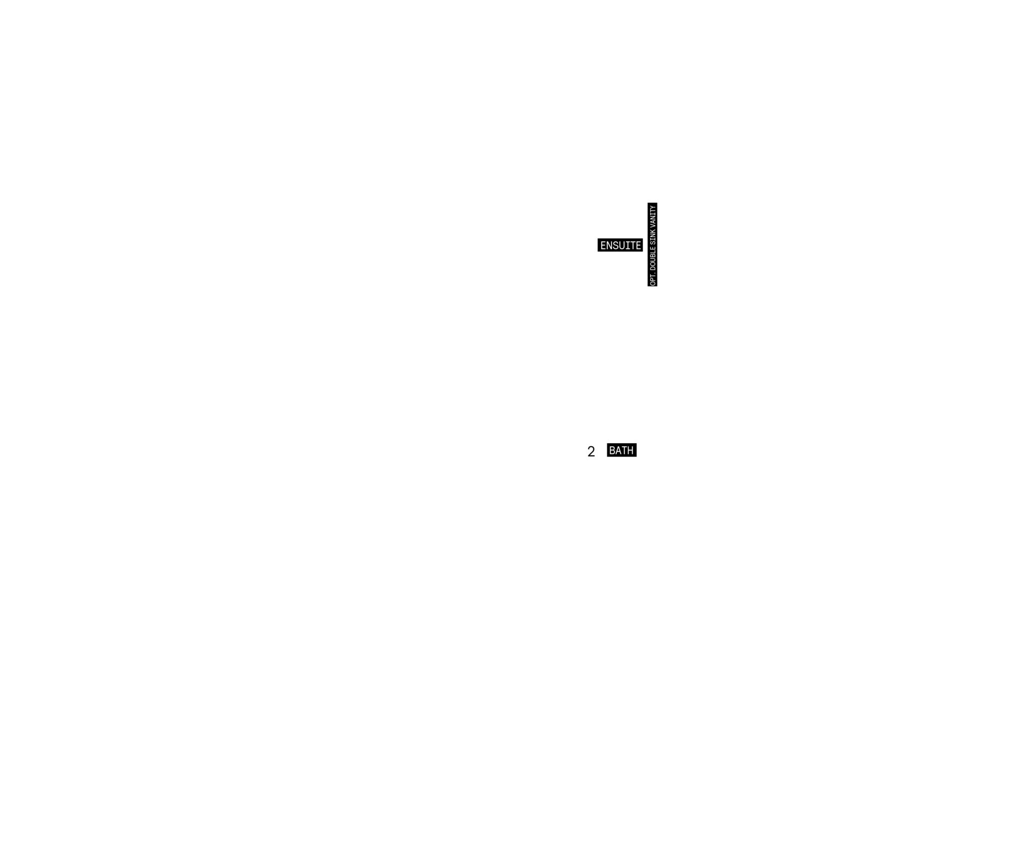 Second floor plan for Plan 5 of the 25' OpenPlan™ Towns at Cassette, Ottawa
