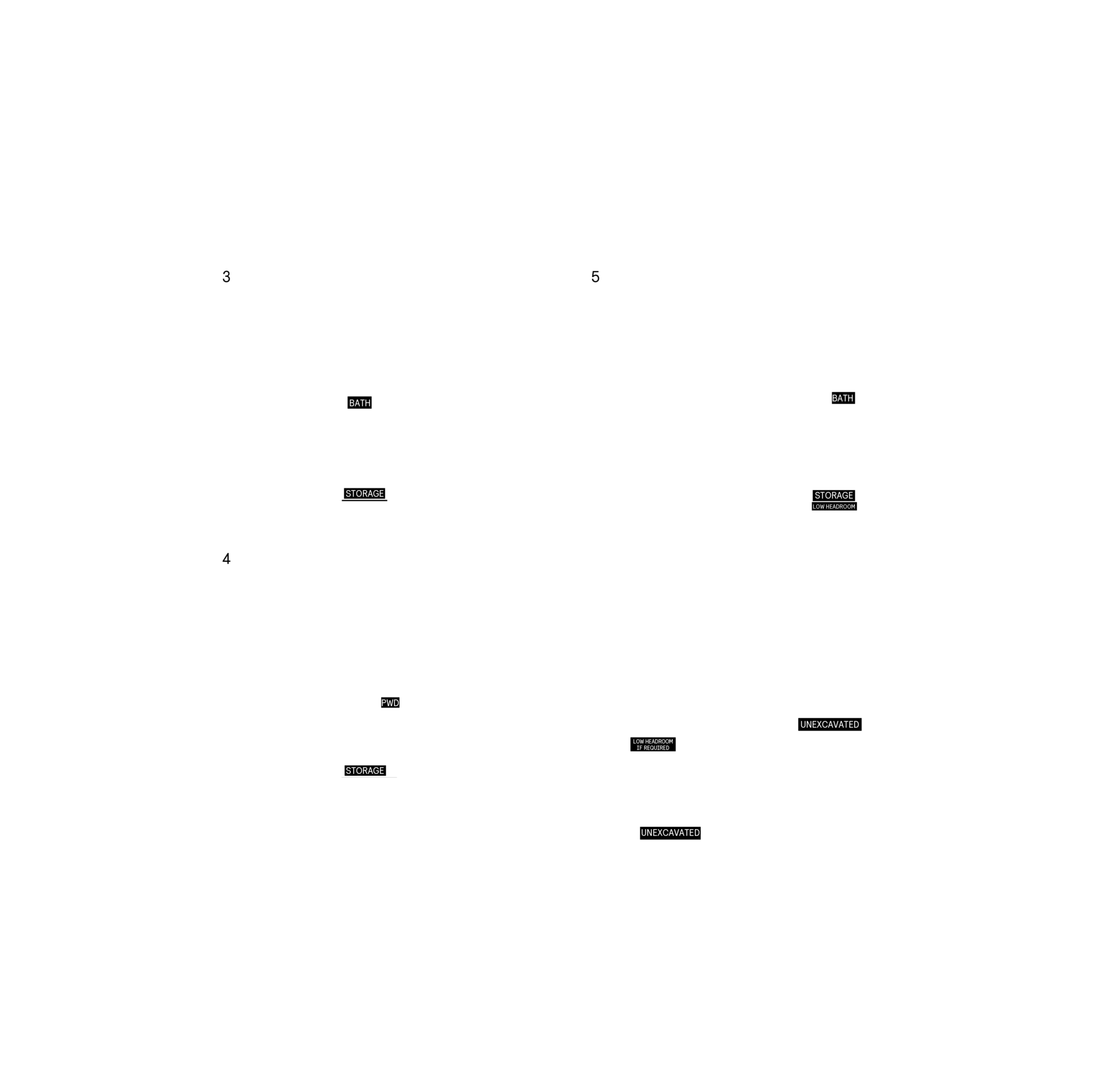 Basement plan, optional layout for Plan 5 of the 25' OpenPlan™ Towns at Cassette, Ottawa