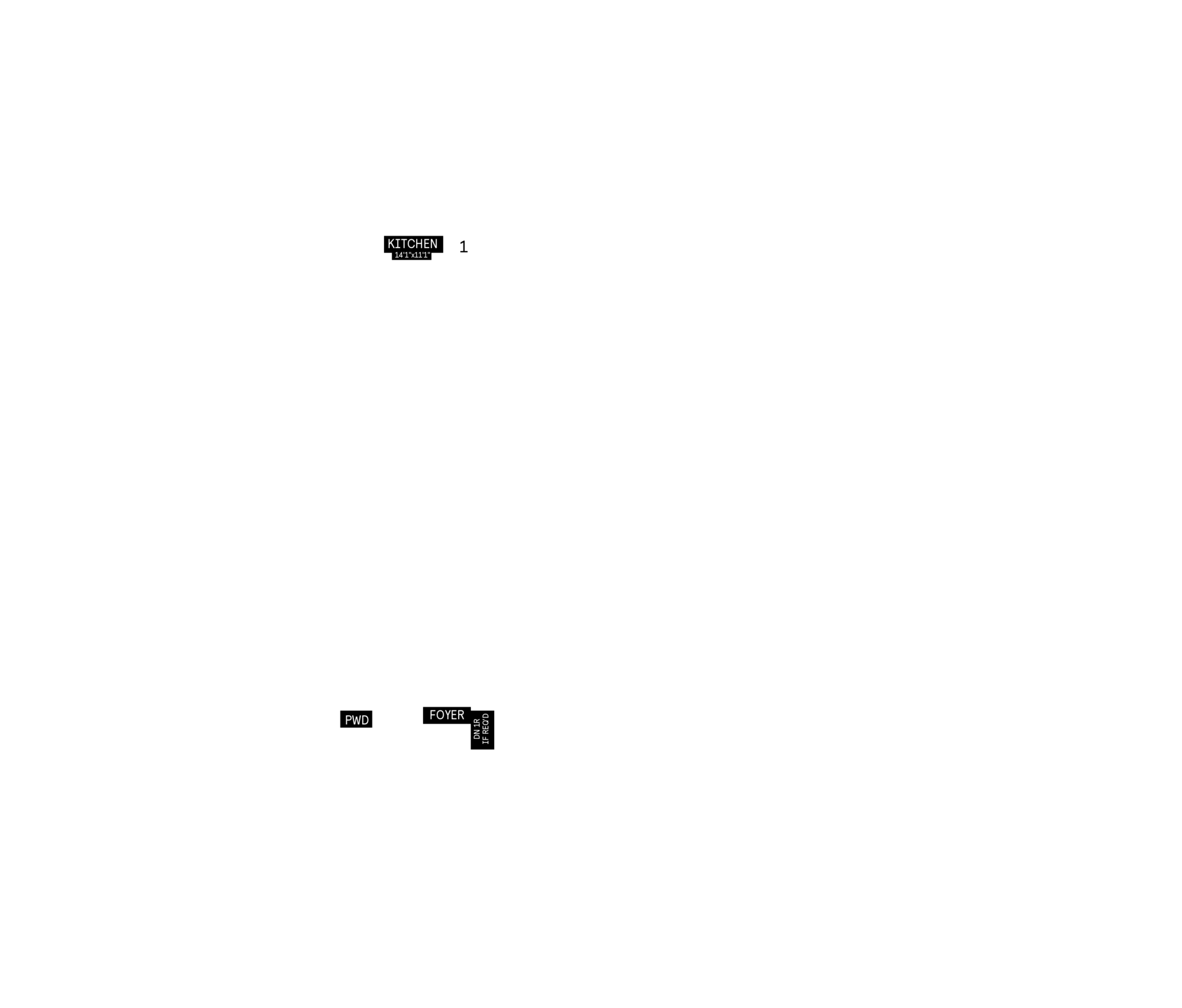 Main floor plan for Plan 5 of the 25' OpenPlan™ Towns at Cassette, Ottawa