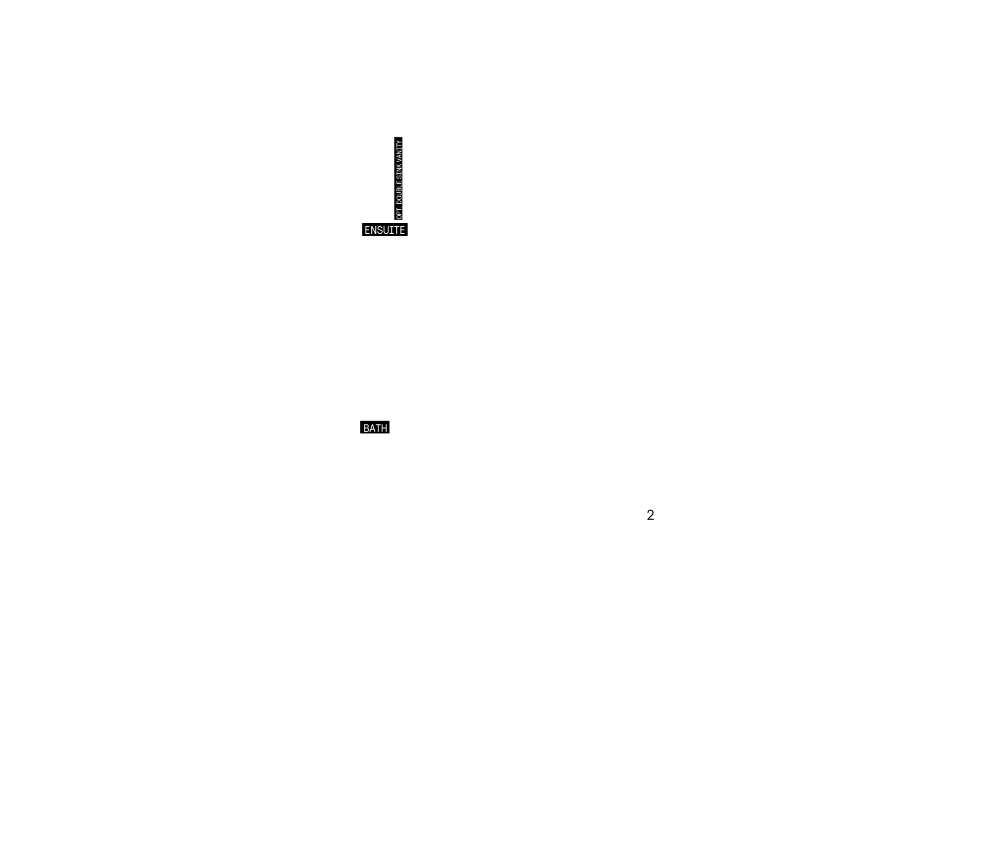 Second floor plan for Plan 5 of the 25' OpenPlan™ Towns at Cassette, Ottawa