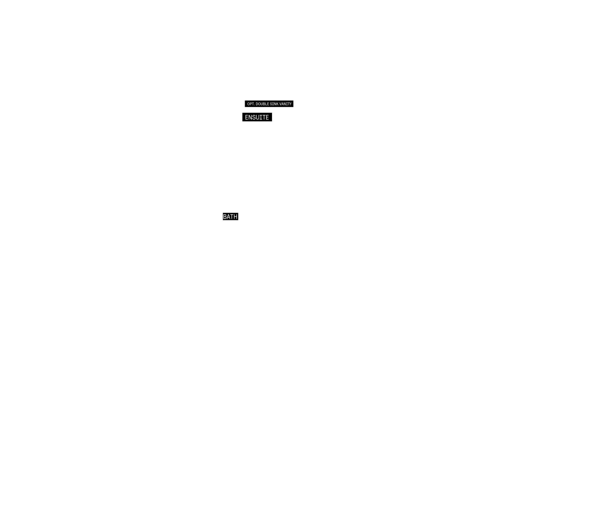 Second floor plan for Plan 5 of the 25' OpenPlan™ Towns at Cassette, Ottawa