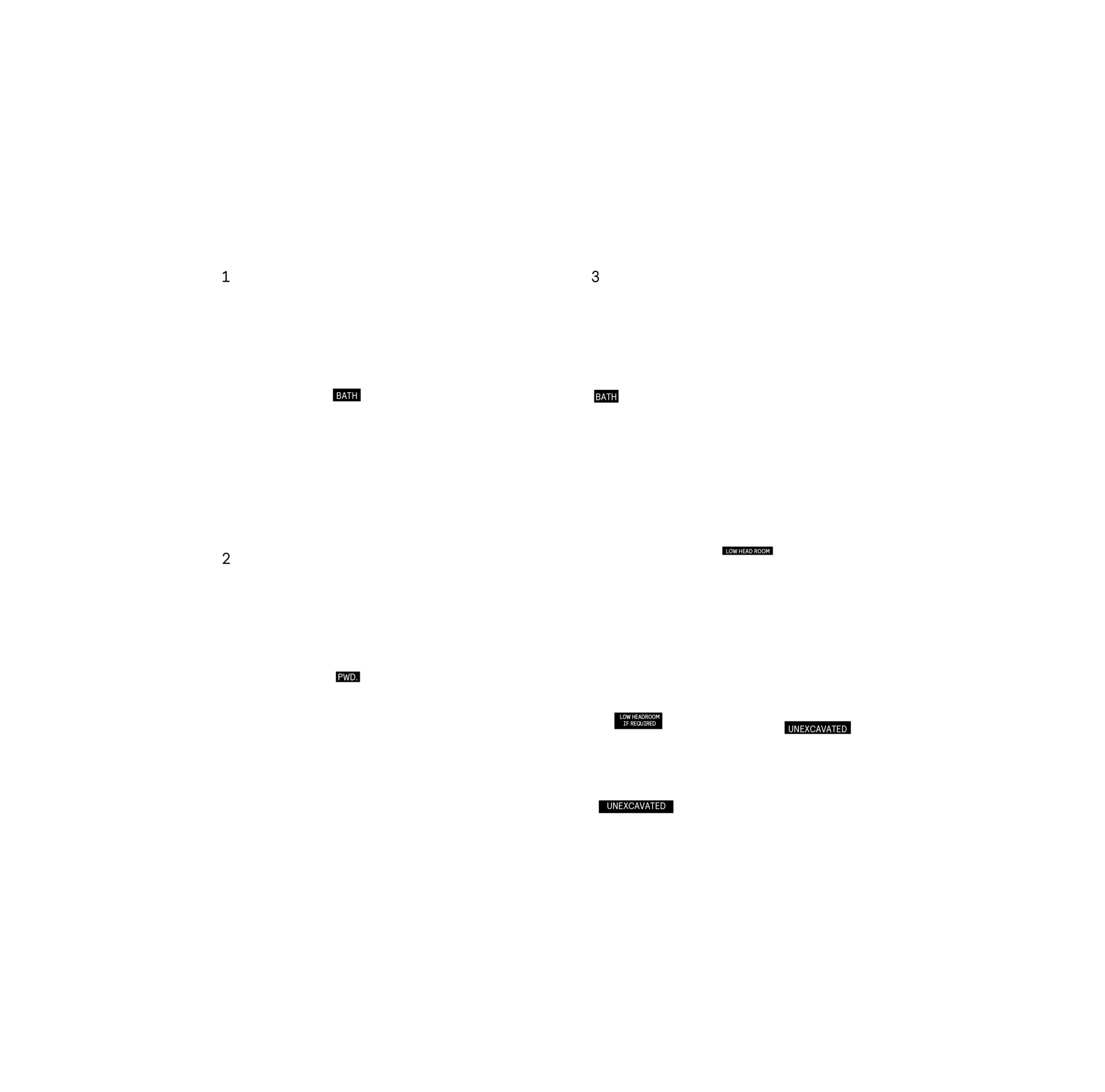 Basement plan, optional layout for Plan 5 of the 25' OpenPlan™ Towns at Cassette, Ottawa