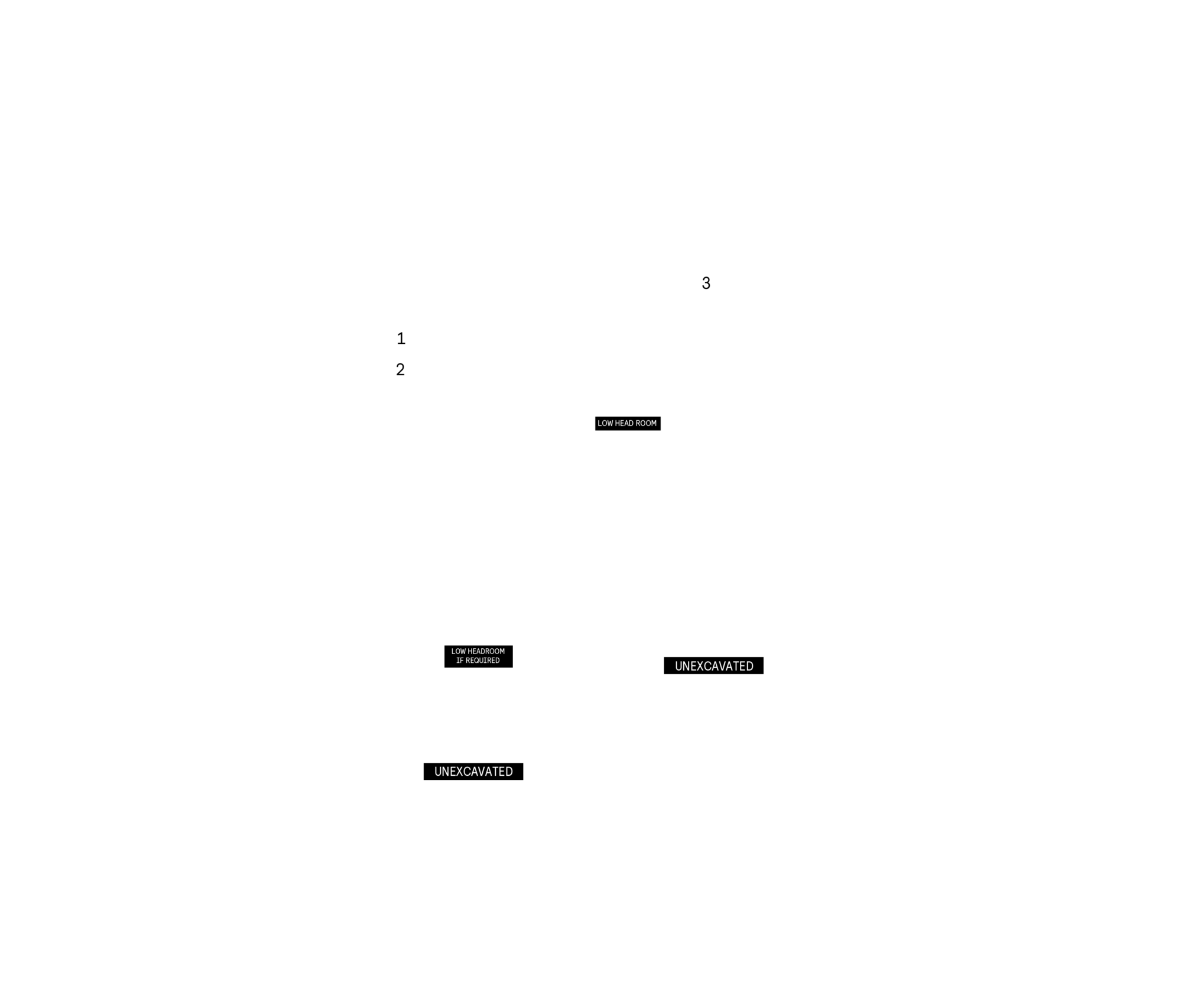 Basement plan for Plan 5 of the 25' OpenPlan™ Towns at Cassette, Ottawa
