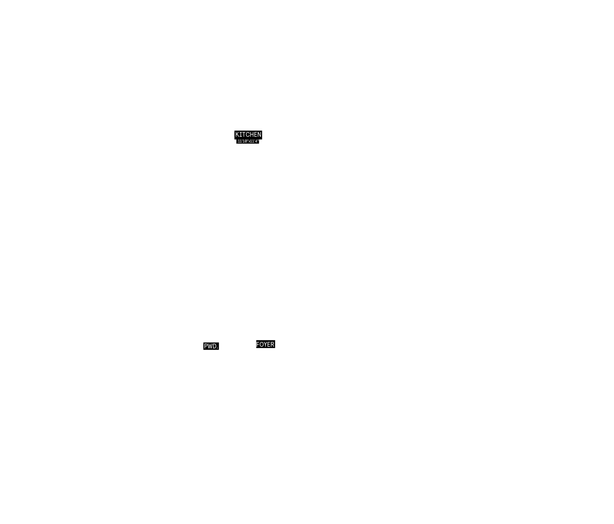 Main floor plan for Plan 5 of the 25' OpenPlan™ Towns at Cassette, Ottawa