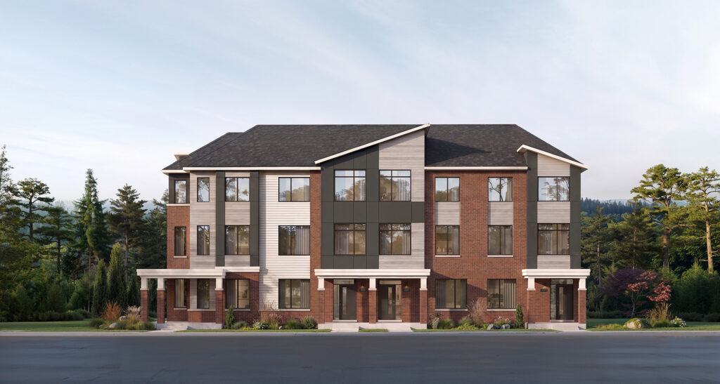 Advantage Townhomes at Five Oaks: Elevation G rendering